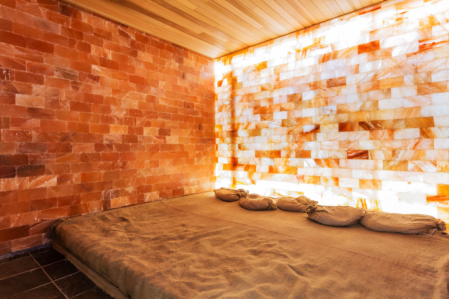 Himalayan salt bricks and salt rooms for export projects