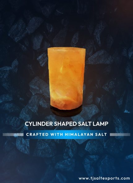 Cylinder Shaped Salt Lamp