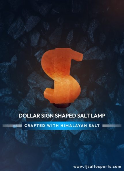 Dollar Sign Shaped Salt Lamp