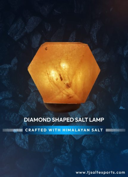 Diamond Shaped Salt Lamp
