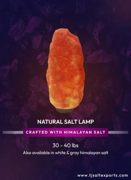 Natural Salt Lamp (30 - 40 lbs)