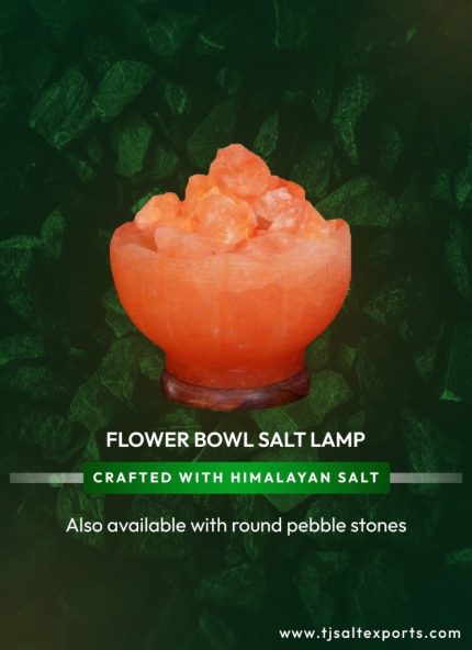 Flower Bowl Salt Lamp