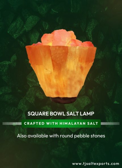 Square Bowl Salt Lamp