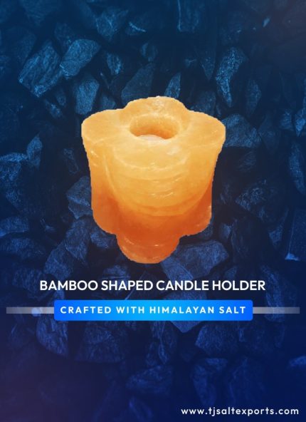 Bamboo Shaped Candle Holder