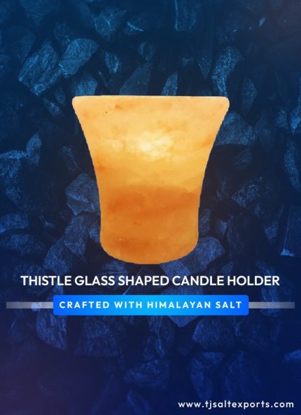 Thistle Glass Shaped Candle Holder
