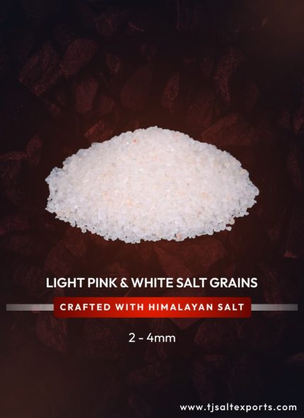 Light Pink & White Salt Grains (2-4mm)